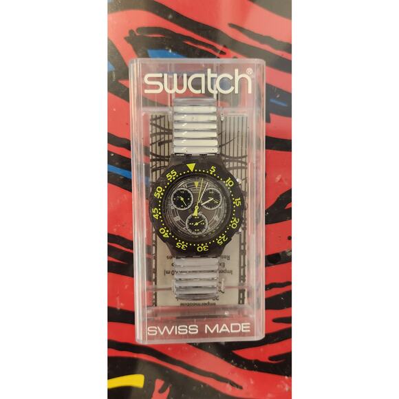 Swatch watch WATERPOWER SBM100 1994 Aquachrono New Old Stock - Picture 2 of 10